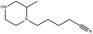 5-(2-methylpiperazin-1-yl)pentanenitrile Struktur