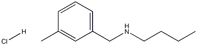 butyl[(3-methylphenyl)methyl]amine hydrochloride Struktur