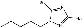 3,5-dibromo-1-pentyl-1H-1,2,4-triazole Struktur