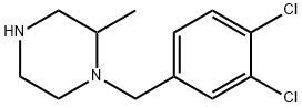 1-[(3,4-dichlorophenyl)methyl]-2-methylpiperazine Struktur