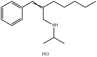 [(2E)-2-(phenylmethylidene)heptyl](propan-2-yl)amine hydrochloride Struktur