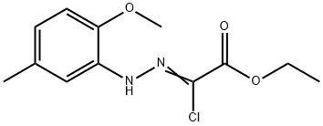 ethyl (2Z)-2-chloro-2-[2-(2-methoxy-5-methylphenyl)hydrazin-1-ylidene]acetate Struktur