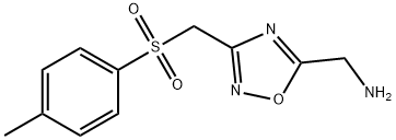 C-[3-(Toluene-4-sulfonylmethyl)-[1,2,4]oxadiazol-5-yl]-methylamine Struktur