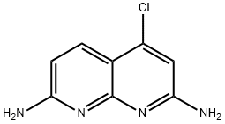 4-CHLORO-1,8-NAPHTHYRIDINE-2,7-DIAMINE Struktur