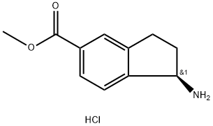 METHYL (1R)-1-AMINOINDANE-5-CARBOXYLATE HYDROCHLORIDE Struktur