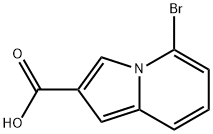 5-Bromo-indolizine-2-carboxylic acid Struktur