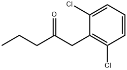 1-(2,6-DICHLOROPHENYL)PENTAN-2-ONE Struktur