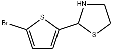 2-(5-bromothiophen-2-yl)-1,3-thiazolidine Struktur