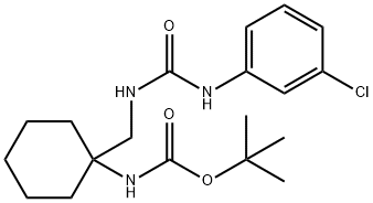 tert-butyl N-[1-({[(3-chlorophenyl)carbamoyl]amino}methyl)cyclohexyl]carbamate Struktur