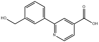 2-(3-(HYDROXYMETHYL)PHENYL)ISONICOTINIC ACID Struktur