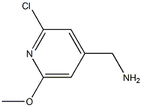 (2-Chloro-6-methoxypyridin-4-yl)methanamine Struktur