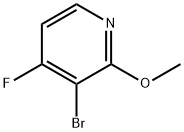 3-BROMO-4-FLUORO-2-METHOXYPYRIDINE Struktur