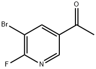 1-(5-Bromo-6-fluoropyridin-3-yl)ethanone Struktur