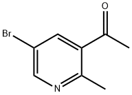 1-(5-Bromo-2-methylpyridin-3-yl)ethanone Struktur