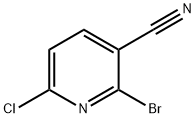 2-bromo-6-chloropyridine-3-carbonitrile Struktur