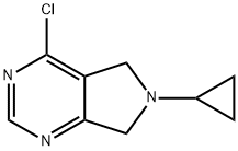 4-CHLORO-6-CYCLOPROPYL-6,7-DIHYDRO-5H-PYRROLO[3,4-D]PYRIMIDINE Struktur