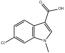 6-chloro-1-methyl-1H-indole-3-carboxylic acid Struktur