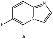 5-BROMO-6-FLUOROIMIDAZO[1,2-A]PYRIDINE Struktur