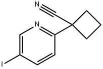 1-(5-IODOPYRIDIN-2-YL)CYCLOBUTANECARBONITRILE Struktur