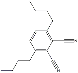 1,2-Benzenedicarbonitrile, 3,6-dibutyl- Struktur