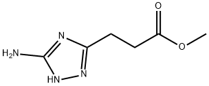 methyl 3-(3-amino-1H-1,2,4-triazol-5-yl)propanoate Struktur