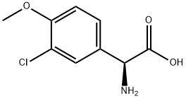 (2S)-2-AMINO-2-(3-CHLORO-4-METHOXYPHENYL)ACETIC ACID Struktur