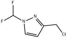 3-(Chloromethyl)-1-(difluoromethyl)pyrazole Structure