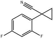 1-(2,4-DIFLUOROPHENYL)CYCLOPROPANE-1-CARBONITRILE Struktur