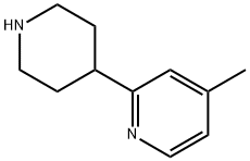 4-methyl-2-(piperidin-4-yl)pyridine Struktur