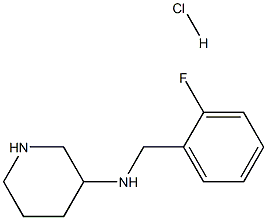 N-(2-FLUOROBENZYL)PIPERIDIN-3-AMINE HYDROCHLORIDE Struktur