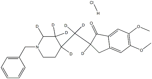 Donepezil-d7 hydrochloride, 1261394-20-0, 結(jié)構(gòu)式