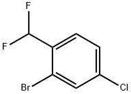 2-BROMO-4-CHLORO-1-(DIFLUOROMETHYL)BENZENE Struktur