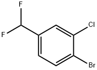 1-Bromo-2-chloro-4-(difluoromethyl)benzene Struktur