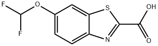 6-(difluoromethoxy)-1,3-benzothiazole-2-carboxylic acid Struktur