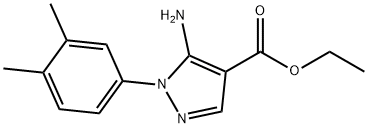 ethyl 5-amino-1-(3,4-dimethylphenyl)-1H-pyrazole-4-carboxylate Struktur