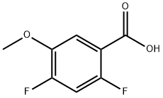 2,4-Difluoro-5-methoxybenzoic acid Struktur