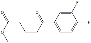 METHYL 5-(3,4-DIFLUOROPHENYL)-5-OXOPENTANOATE Struktur