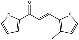 (2E)-1-(furan-2-yl)-3-(3-methylthiophen-2-yl)prop-2-en-1-one Struktur