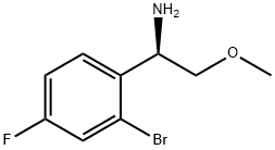 (1R)-1-(2-BROMO-4-FLUOROPHENYL)-2-METHOXYETHYLAMINE Struktur