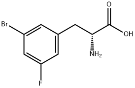 3-Bromo-5-fluoro-D-phenylalanine Struktur