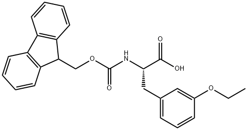 N-Fmoc-L-3-ethoxy-Phenylalanine Struktur