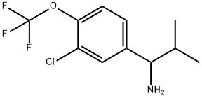 1-[3-CHLORO-4-(TRIFLUOROMETHOXY)PHENYL]-2-METHYLPROPYLAMINE Struktur