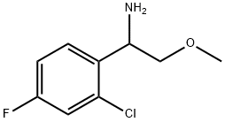 1-(2-CHLORO-4-FLUOROPHENYL)-2-METHOXYETHAN-1-AMINE Structure