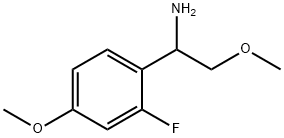 1-(2-FLUORO-4-METHOXYPHENYL)-2-METHOXYETHAN-1-AMINE Struktur