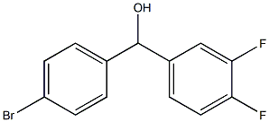 (4-bromophenyl)-(3,4-difluorophenyl)methanol Struktur