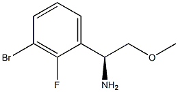 (1S)-1-(3-BROMO-2-FLUOROPHENYL)-2-METHOXYETHYLAMINE Struktur