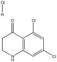 5,7-DICHLORO-2,3-DIHYDROQUINOLIN-4(1H)-ONE HCL Struktur