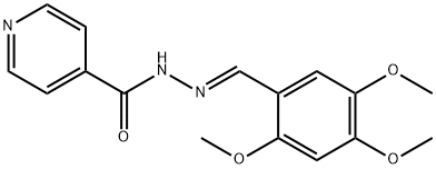 N-[(E)-(2,4,5-trimethoxyphenyl)methylideneamino]pyridine-4-carboxamide Struktur