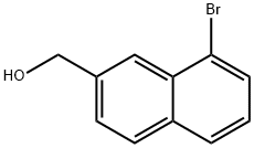 8-bromo-2-hydroxymethylnaphthalene Struktur