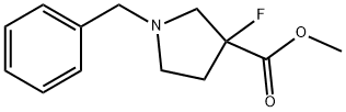 methyl 1-benzyl-3-fluoropyrrolidine-3-carboxylate Struktur